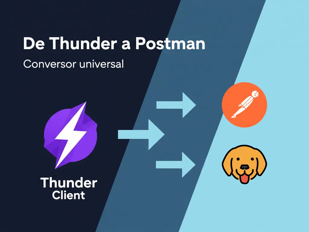 Logos Thunder Client, Postman y Bruno
