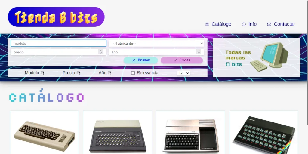 Banner tienda 8 bits